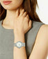 Charter Club Women's Crystal Heart Link Bracelet Watch 33mm, Silver